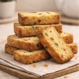 Fruit cake rusk